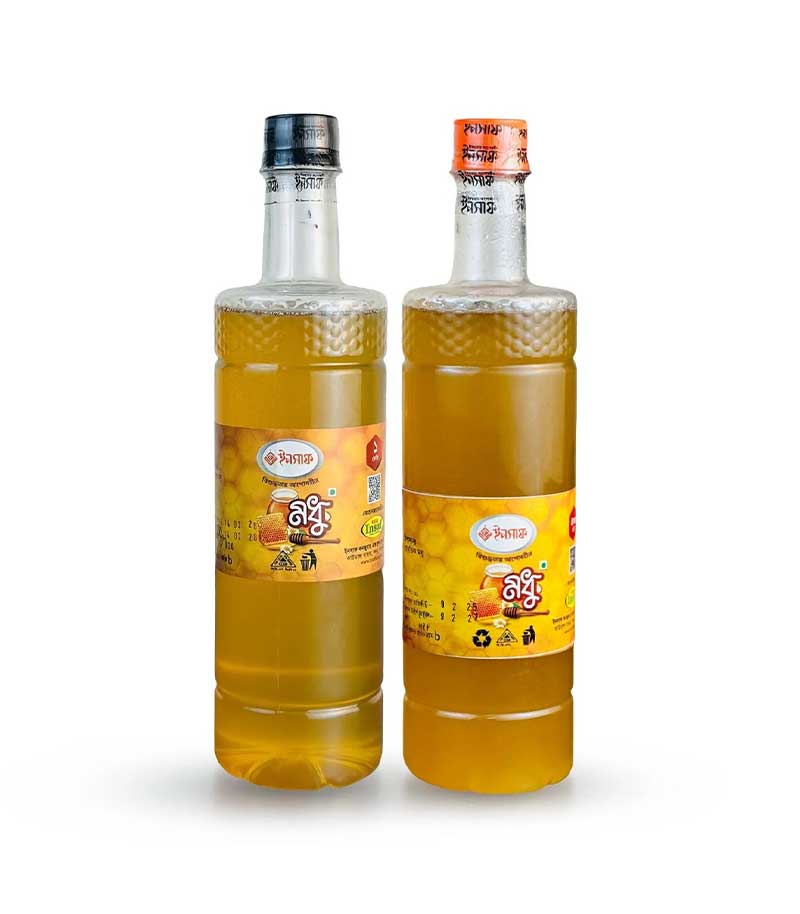 লিচু ও সরিষা ফুলের মধু (২ কেজি কম্বো) Lychee and Mustard Flower Honey Combo 2kg